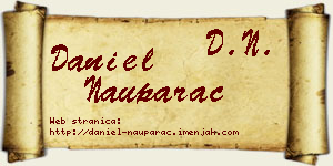 Daniel Nauparac vizit kartica